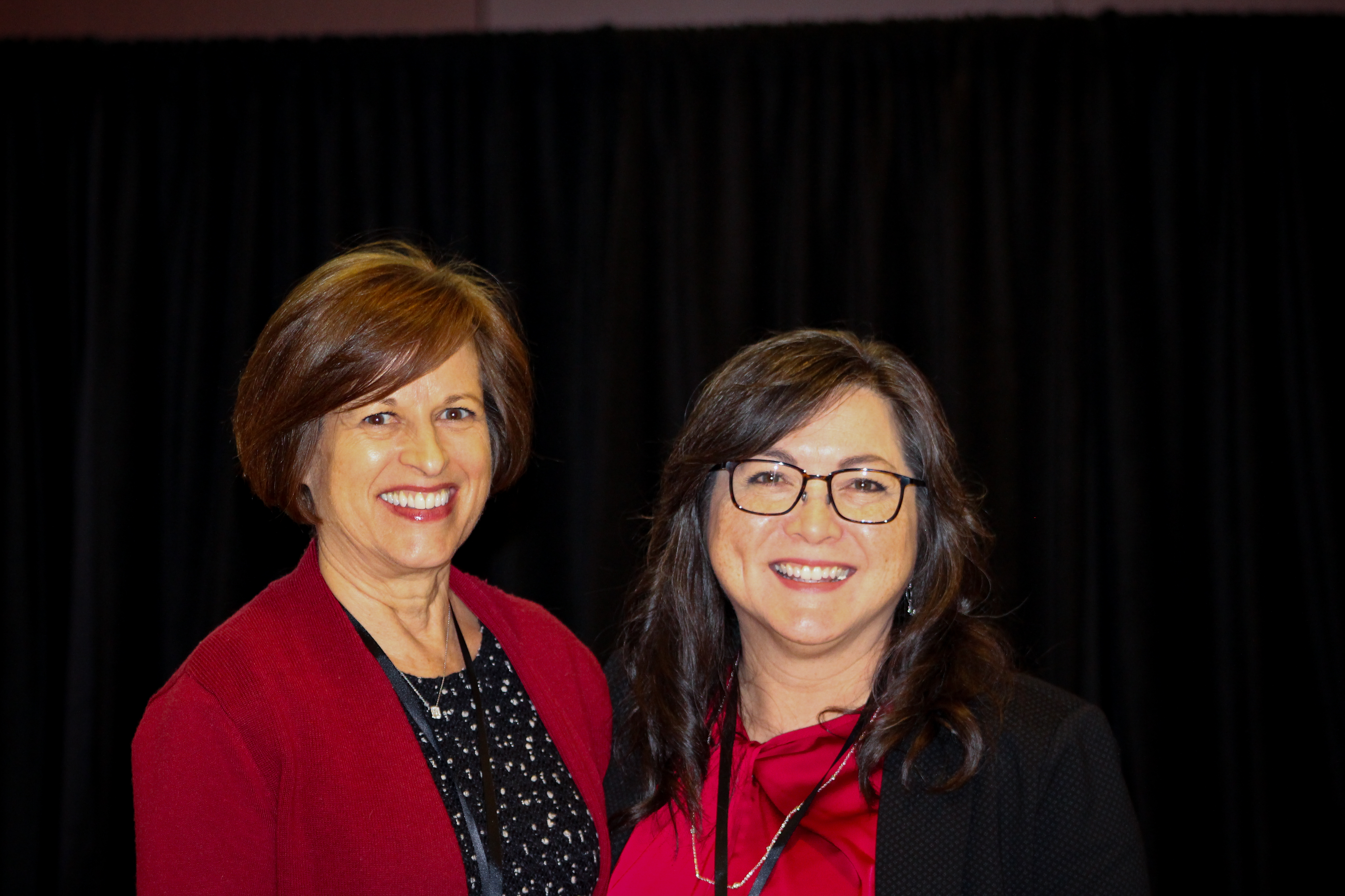 Julie Johnson and Cynthia Gerhardt smiling for picture