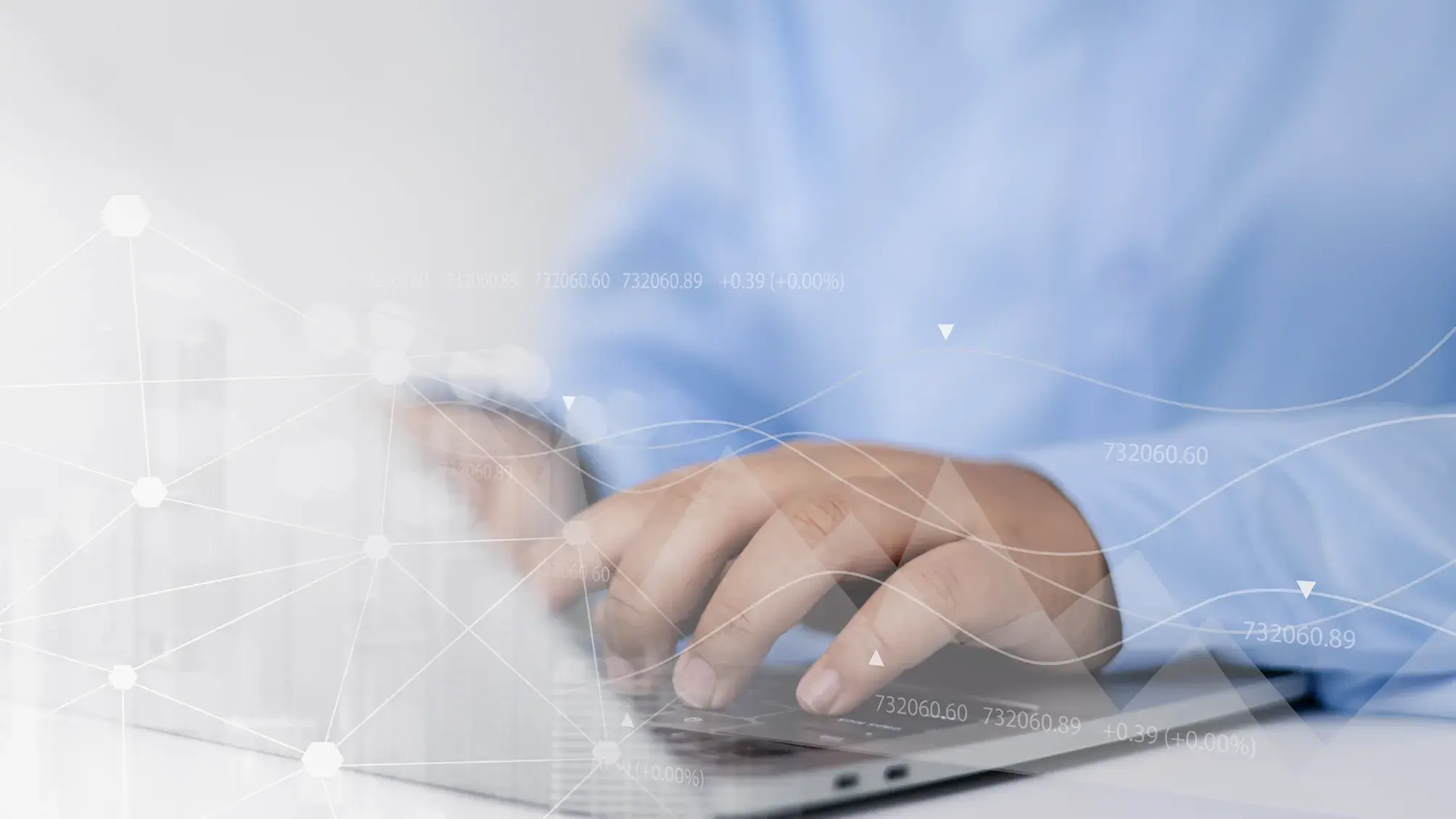 person reviewing data on a computer
